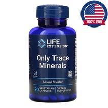 라이프익스텐션 온리트레이스 미네랄 아연 구리 망간 크로뮴 보론 몰리브덴 90식물성캡슐, 1개, 90정