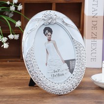 로즈가든 원형 사진 액자(5x7) 타원형 포토액자