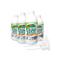 곰팡이 제거제 500ml 4개입+헤드 2개 벽지 베란다 화장실 욕실 거실집안 세탁기 줄눈실리콘청소용품 추천 부엌