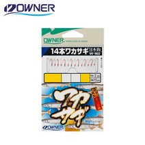 오너 W-902 와카사기 14본 3.5바늘0.6목줄 빙어얼음낚시카드채비, 3.5호-0.6-252617