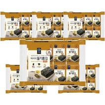 청정원 아침메뉴추천 바사삭 들기름 재래김 도시락 김 반찬 4g 16봉 6개 맛있는 어린이간식 간단한요리 간편식, 26세트