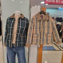 오스본 [23년 SS봄신상품] 카라넥 탈착가능해 다양한 코디하기 좋은 체크패턴 여성점퍼 OSJP23S01
