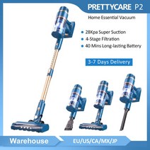 최신 PRETTYCARE-무선 진공 청소기 W200 21kpa 흡입 12l 먼지 컵 클리닝 하드 플로어 핸드 헬드 용, [02] Upgrade-P2, [01] 미국, 02 Upgrade-P2_01 미국, 1개