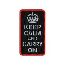 기타 바보사랑[쿠닌]밀리터리 패치 와펜 KEEP CALM AND CARRY ON