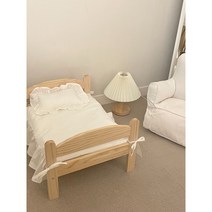 [무배/당일발송] 패션퍼피 강아지 고양이 원목 침대 침구세트 배게 패드 분리가능