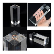 큐브스틱 스테이지 아크릴 진열대 150 전시다이 접이식매대, 투명