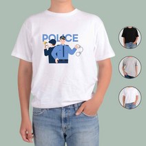 ATOGATO 112 경찰 안전지킴이 범죄신고 4 맞춤 반팔티