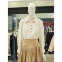 나이스클랍 자수 디테일 카라 블라우스 A231PWB204