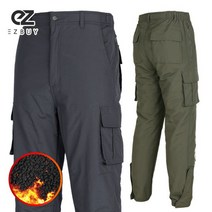 [이지바이] 완전무장 남성 장털 카고 팬츠_42사이즈까지 빅사이즈_속까지 따뜻한 강력보온 라이더 바지(GS23LP091M)