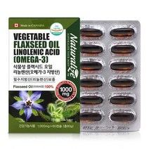 네츄럴라이즈 캐나다식물성플랙시드오일리놀렌산 플랙시드오일플러스 1000mgx60캡슐, 1개, 1