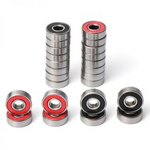 10Pcs 608 2RS 볼 베어링 ABEC-7 8x22x7mm 깊은 홈 스틸 밀봉 608RS Z3V3 608-2RS 608rs 뜨거운, black, ABEC-9