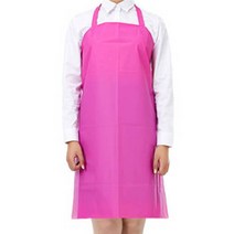 단체급식소 방수앞치마 식당 주방 공방 국산 핑크 중형