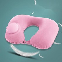레이평탄화 자충매트 카니발차박매트 차박매트 U모양 여행 베개 자동 공기 풍선 비행기 링 접는 프레스 유, 04 pink, 기아