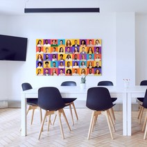 아크슬림 콜라주 인테리어 편집 초슬림 2mm 프레임 아크릴 액자 맞춤제작 중형 대형 행사 모임 단체 기념사진액자, 우드