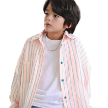 더베이지 봄 주니어 남아 남방 랩소디 ST 셔츠 B2928 아동 초등학생 스트라이프 셔츠