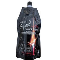 올가 퀵 5분 오징어먹물 염색약 500g, 흑색
