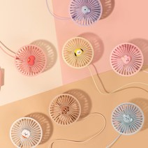 BT21 베이비 차량용 LED USB 선풍기 서큘레이터, 차량용 알제이