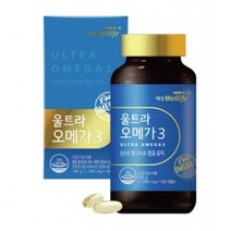 대상웰라이프 울트라오메가3 1 000mg x 180캡슐 6개월분 소형 어종 정제어유 사용 혈행 개선 혈중 중성지질 개선 건조한 눈을 개선 중금속 안심 인증