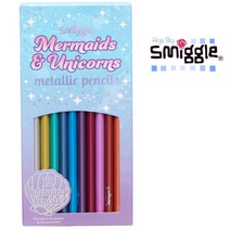 스미글 학용품 200종[스미글 D타입]호주 직배송 연필 지우개 샤프너 자 가위 형광펜 젤펜등 모음, [색연필]-머메이드 유니콘 메탈릭 12색