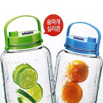 레즐리샵 숨쉬는담금주통 수제청 용기 유리 매실 발효 효소 통 병 담금병 3L-8L, 숨쉬는 효소병 8L(색상랜덤)