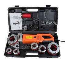 전동 나사깍기 절삭 가공기 다이헤드 가공 배관 전동공구 휴대용 절삭기, 2000W 4헤드 1.2인치