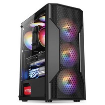 [ABKO] NCORE 베놈 식스LED 강화유리 (미들타워), 선택하세요