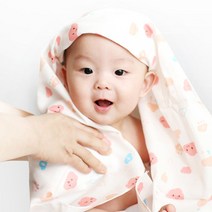 친환경 100% 유기농 코튼 대나무 순면 신생아 천기저귀, 대나무엠보 천기저귀(무지) 대형