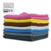 기존형 55미용(소/ 32x74cm 55g) 다용도 순면 업소용 수건 타올 미용실 헤어샵 사우나 헬스 휘트니스 땀수건 청소, 하늘, 1개