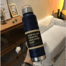 Tormays 대용량 웨이브 핸들 텀블러, 1000ml, 블루