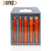 건식코아드릴 BGTEC 5 개/상자 라운드 생크 Brazed 다이아몬드 드릴 비트 화강암 대리석 타일 드라이 습식, 한개옵션0