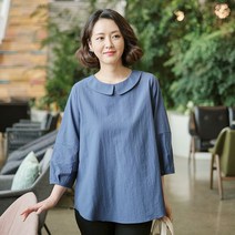 조이마담 T50900 둥근카라 아이스 블라우스