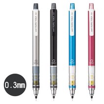 UNI 유니 쿠루토가 샤프 M3-450 블랙, 0.3mm, 1개