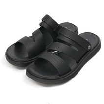 셀러허브(잡화) 남성 슬리퍼 로우힐 SS 샌달 레더 미끄럼방지