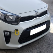 차량용 부착식 토우후크 견인고리 원형 삼각 바타입, 바타입견인고리(레드)