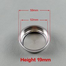 드롱기 커피머신 호환 5mm54mm 단일 레이어 스테인레스 스틸 커피 머신 필터 스트레이너 보울 액세서리용, 01 5mm cup