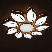 LED 거실등 클로버 150W 200W 주광색 전구색 혼합, LED 거실등 클로버 10등 200W