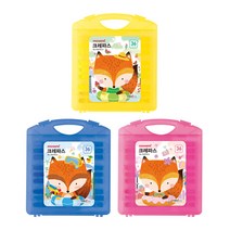 모나미 모니주 가방 크레파스 36색 PP케이스 블루, 1개