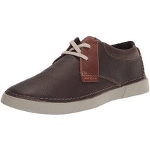 클락스 남성용 게럴드 로우 스니커즈 그레이 가죽 Clarks Gereld