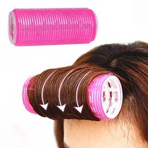헤어롤 셀프스타일링 헤어 롤러 셀프 그립 헤어 컬러 레이지 컬러 실크 컬링 리본 헤어 롤러 무열 컬링 막대 머리띠 헤어 스타일링 도구, bk5