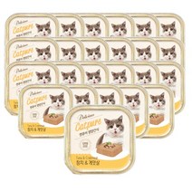 캣퓨어 영양간식 사각캔 100g(참치와게맛살)x24개