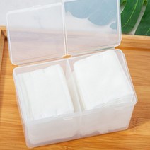 화장솜 케이스 보관함 정리함, 반투명