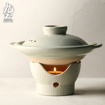 법랑냄비 일본 스타일 세라믹 고온 얕은 입 뚜껑이 있는 가정 클레이 밥 호텔 레스토랑, 없음, 1.Suit