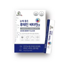 건강상점 눈에 좋은 루테인 비타민 알파 분말 2.5g X 30포 박스 1개월분 세븐베리맛, 1박스