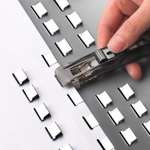 꽉끼는 날클립기 책집게 클립퍼 책철 50개 풀세트, 블랙 디스펜서