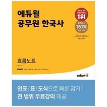 [에듀윌] 에듀윌 공무원 한국사 흐름노트 민주국사 복습 워크북+무료강의 제공, 없음