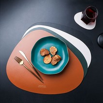 도매링크 가죽 깔개 테이블 방수 패드 북유럽 식탁매트 티코스터컵받침 8W9CA70C, 1개, 화이트, 본상품선택