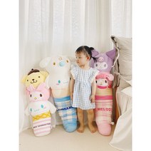 산리오 캐릭터 바디필로우 모찌 시나모롤 인형 마이멜로디 안고 자는 베게 원형롱 쿠션, B