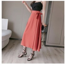 Mayfox 랩스커트 리본 허리 날씬 봄 필수템 다리 예뻐 보이는