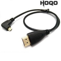 SonyA7K/A7S2/A7M3/7SM27RM2 마이크로 HDMI 호환 카보 0.5 m 1.5m 왼쪽 직각 케이블, Left, 0.5m