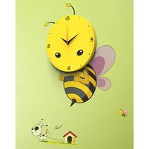 흥미 유발 집꾸미기 귀여운 꿀벌 벽시계 예쁜벽시계 카페벽시계 멋진벽시계